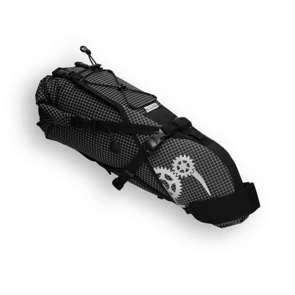 ROBO-KIWI Bikepacking Saddle Bags - Rear Harness + Dry Bag DGS - black (selected variation)