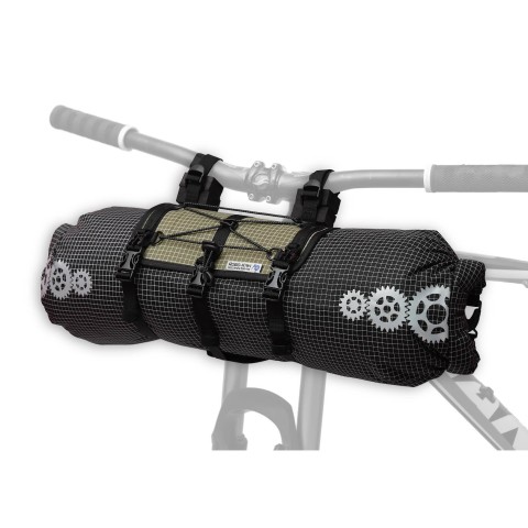 ROBO-KIWI Bikepacking Bags - Front Harness + Dry Bag DGS - dark olive