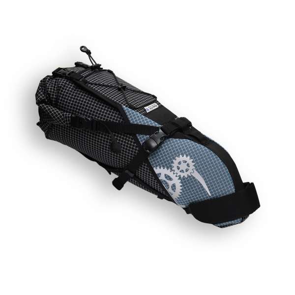 ROBO-KIWI Bikepacking Saddle Bags - Rear Harness + Dry Bag DGS - moroccan blue (2)