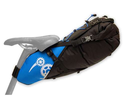 ROBO-KIWI Bikepacking Saddle Bags - Rear Harness + Dry Bag XP - bahama blue