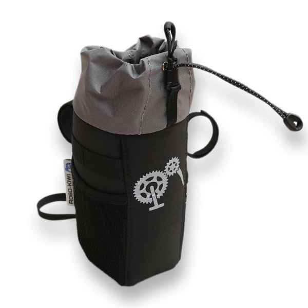 ROBO-KIWI Bikepacking Stem Bags - Goodie Bag XP - black/black trim (selected variation)