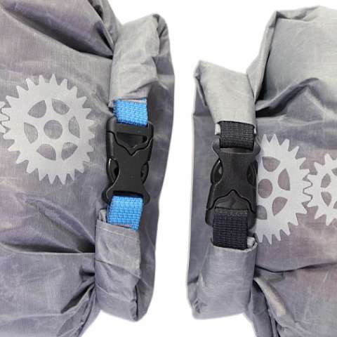 ROBO-KIWI Bikepacking Bags - dry bag colour coded end closures
